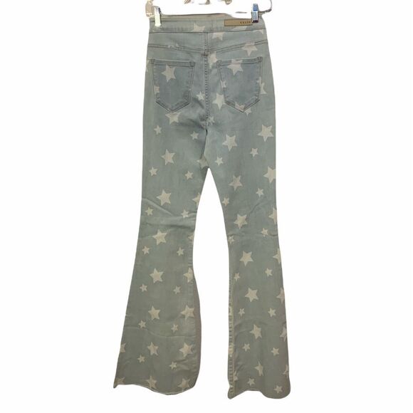 Cello Star Printed High Rise Flare new no tag - Picture 5 of 5